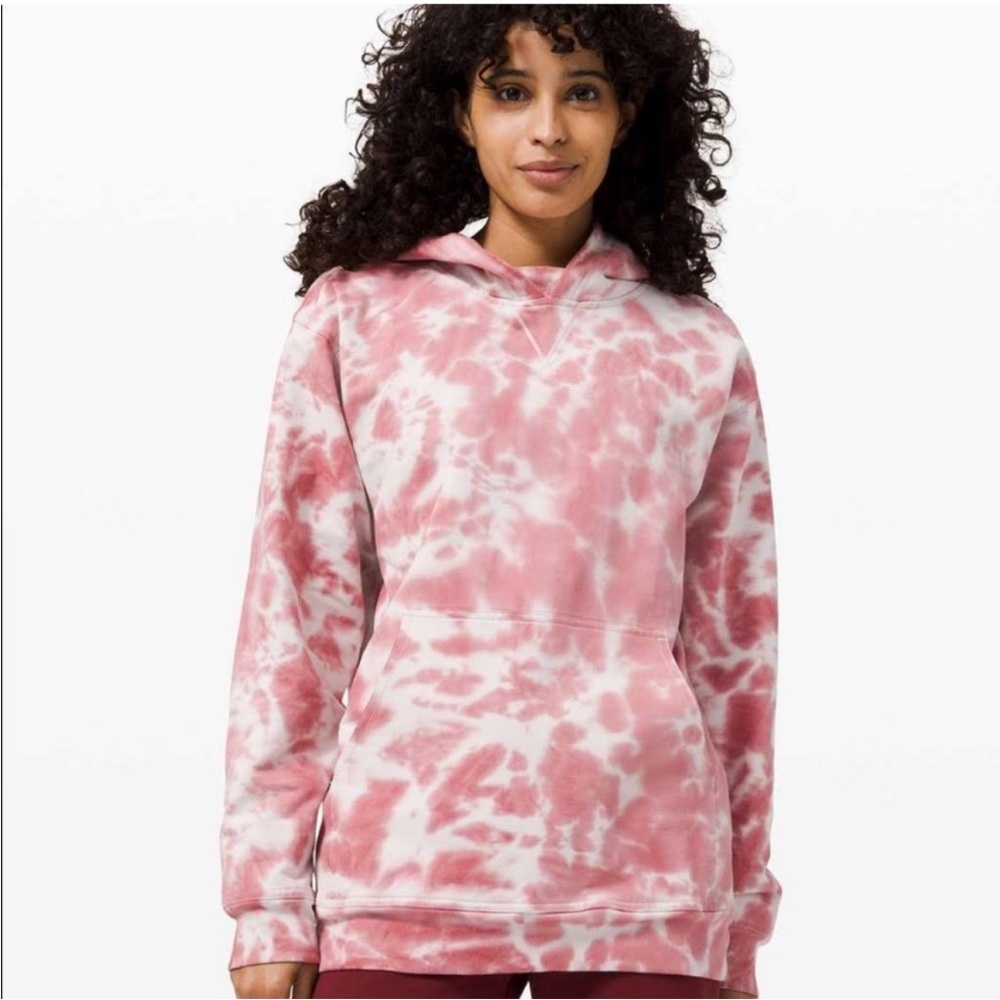 Lululemon All Yours hoodie pink tie-dye lululemon size 8